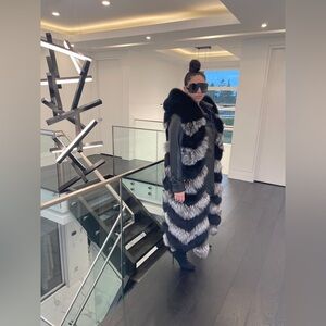 Remy Fox Fur Vest (Custom Plus Size Fur Vest w/ Hood)